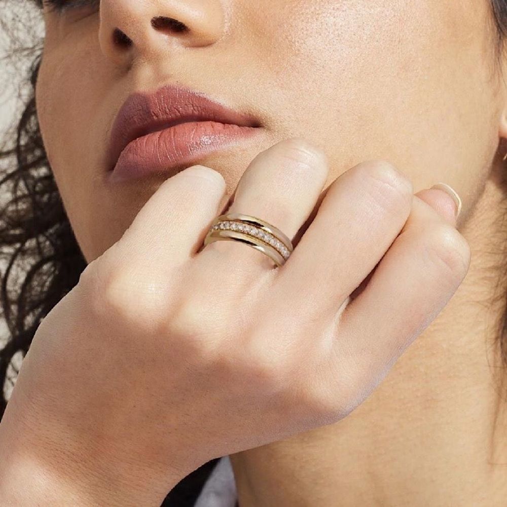 ❤️094❤️. 14K YELLOW GOLD & DIAMOND RING @BobbisDaughters - Picture 2 of 12